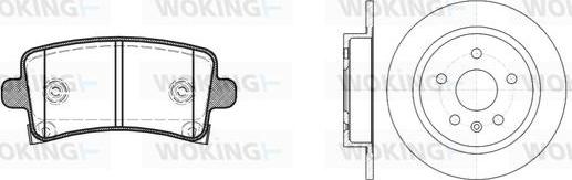 Woking 812883.00 - Дисковый тормозной механизм, комплект autosila-amz.com