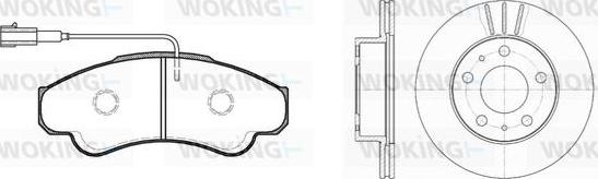Woking 88593.00 - Дисковый тормозной механизм, комплект autosila-amz.com