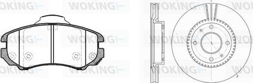 Woking 88533.01 - Дисковый тормозной механизм, комплект autosila-amz.com