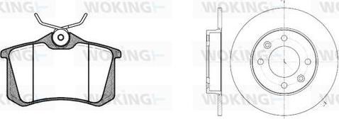 Woking 83633.03 - Дисковый тормозной механизм, комплект autosila-amz.com