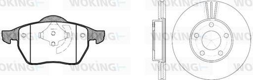 Woking 82903.03 - Дисковый тормозной механизм, комплект autosila-amz.com