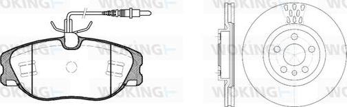 Woking 82053.00 - Дисковый тормозной механизм, комплект autosila-amz.com