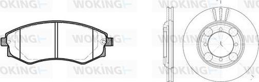 Woking 82183.00 - Дисковый тормозной механизм, комплект autosila-amz.com