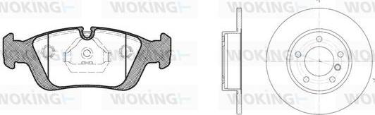 Woking 82843.00 - Дисковый тормозной механизм, комплект autosila-amz.com