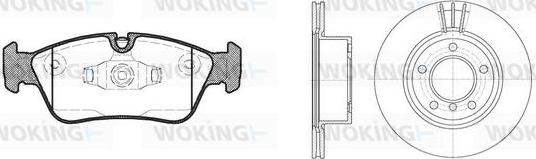 Woking 82843.03 - Дисковый тормозной механизм, комплект autosila-amz.com
