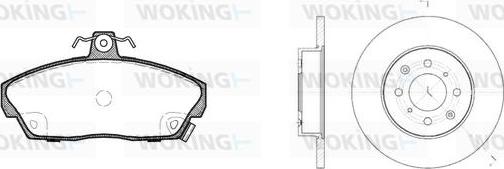 Woking 82373.00 - Дисковый тормозной механизм, комплект autosila-amz.com