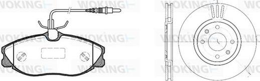 Woking 87043.00 - Дисковый тормозной механизм, комплект autosila-amz.com