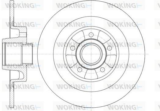 Woking D6999.00 - Тормозной диск autosila-amz.com