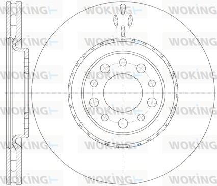 Woking D6965.10 - Тормозной диск autosila-amz.com