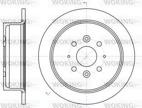 Woking D6905.00 - Тормозной диск autosila-amz.com