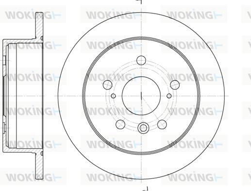 Woking D6908.00 - Тормозной диск autosila-amz.com