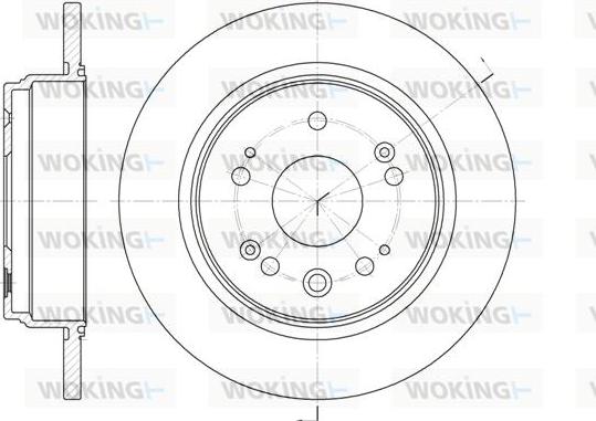 Woking D6912.00 - Тормозной диск autosila-amz.com