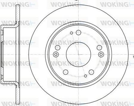 Woking D6984.00 - Тормозной диск autosila-amz.com