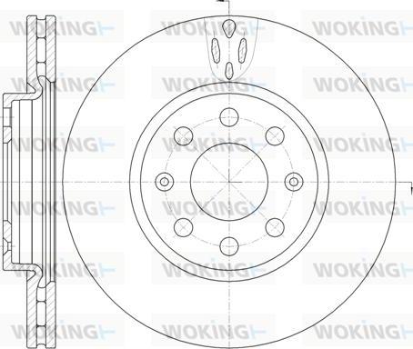 Woking D6981.10 - Тормозной диск autosila-amz.com