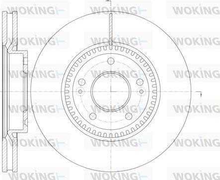 Woking D6988.10 - Тормозной диск autosila-amz.com