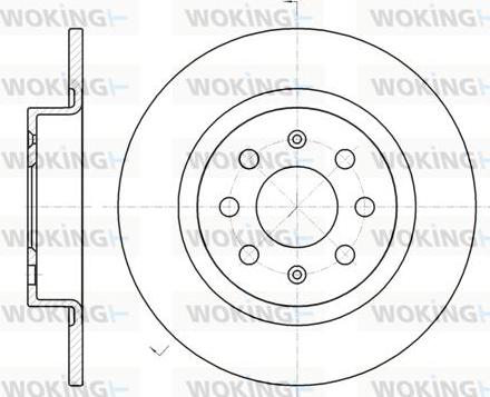 Woking D6983.00 - Тормозной диск autosila-amz.com