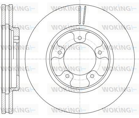 Woking D6939.10 - Тормозной диск autosila-amz.com