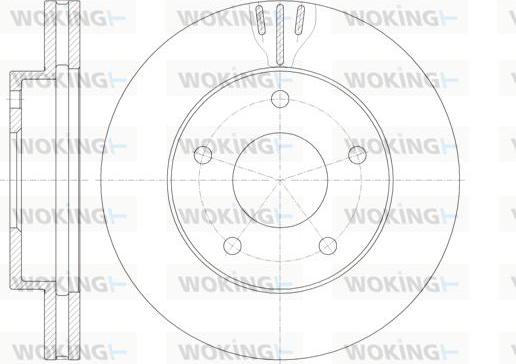 Woking D6931.10 - Тормозной диск autosila-amz.com
