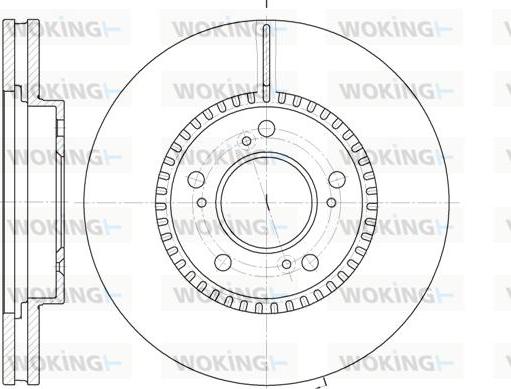 Woking D6938.10 - Тормозной диск autosila-amz.com