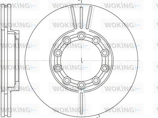 Woking D6933.10 - Тормозной диск autosila-amz.com