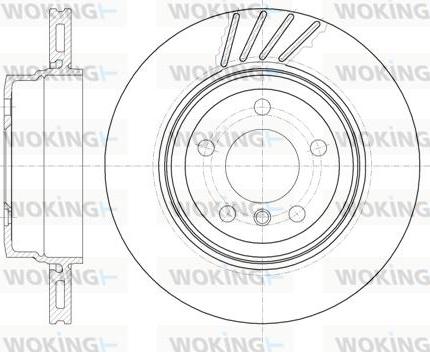 Woking D6979.10 - Тормозной диск autosila-amz.com