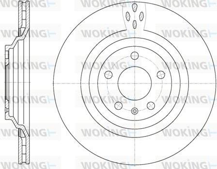 Woking D6970.10 - Тормозной диск autosila-amz.com