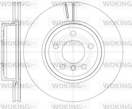 Woking D6978.10 - Тормозной диск autosila-amz.com
