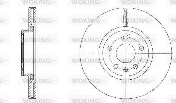 Woking D6972.10 - Тормозной диск autosila-amz.com