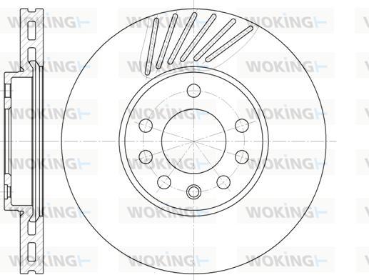 Woking D6494.10 - Тормозной диск autosila-amz.com