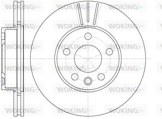 Woking D6496.10 - Тормозной диск autosila-amz.com