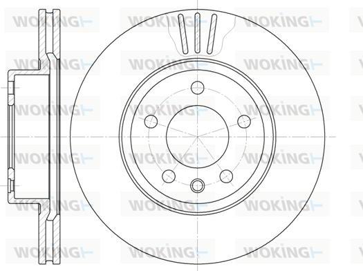 Woking D6490.10 - Тормозной диск autosila-amz.com
