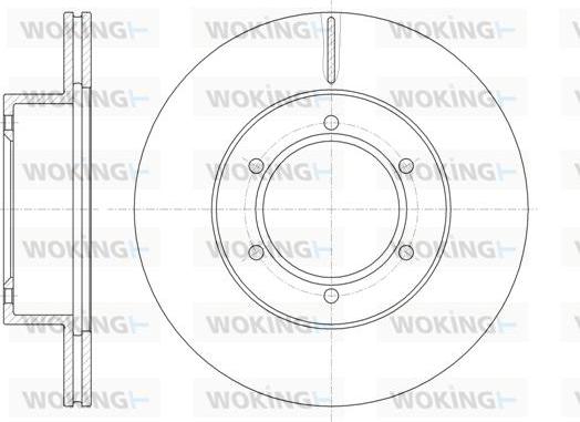 Woking D6497.10 - Тормозной диск autosila-amz.com