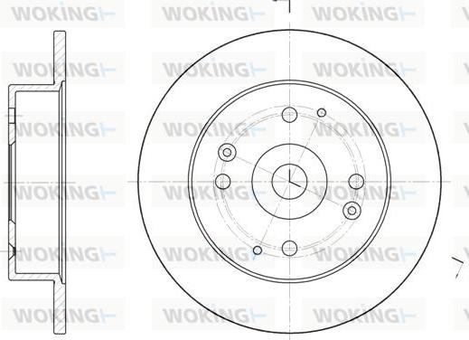 Woking D6448.00 - Тормозной диск autosila-amz.com