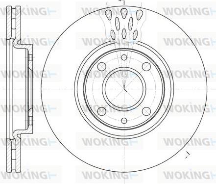 Woking D6443.10 - Тормозной диск autosila-amz.com