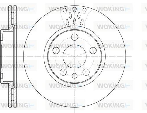 Woking D6442.11 - Тормозной диск autosila-amz.com