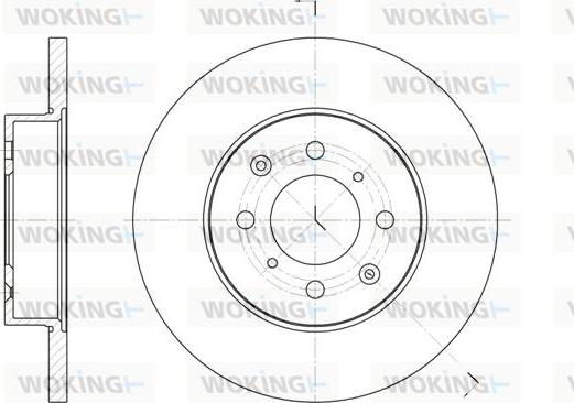 Woking D6451.00 - Тормозной диск autosila-amz.com