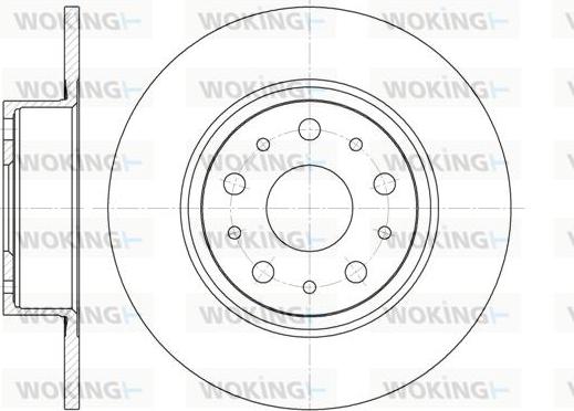 Woking D6457.00 - Тормозной диск autosila-amz.com