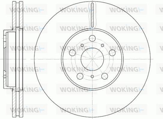 Woking D6465.10 - Тормозной диск autosila-amz.com