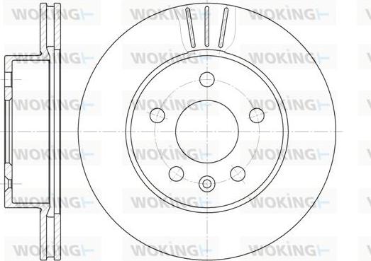 Woking D6460.10 - Тормозной диск autosila-amz.com