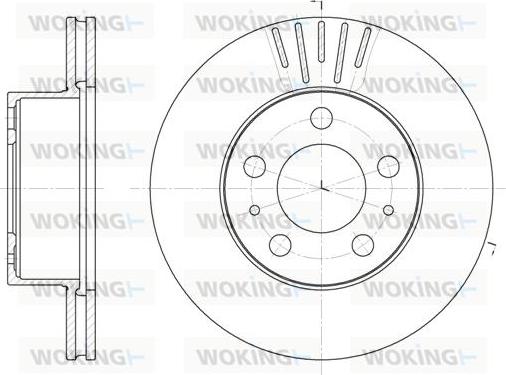 Woking D6409.10 - Тормозной диск autosila-amz.com
