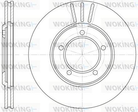 Woking D6404.10 - Тормозной диск autosila-amz.com