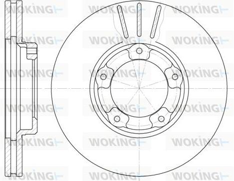 Woking D6405.10 - Тормозной диск autosila-amz.com