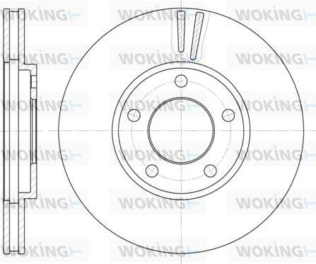 Woking D6419.10 - Тормозной диск autosila-amz.com