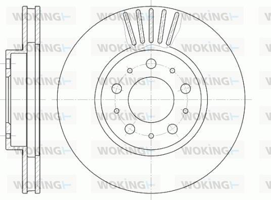 Woking D6410.10 - Тормозной диск autosila-amz.com