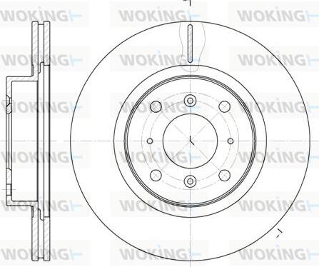Woking D6484.10 - Тормозной диск autosila-amz.com