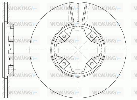 Woking D6485.10 - Тормозной диск autosila-amz.com