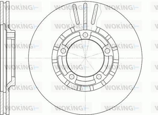 Woking D6437.10 - Тормозной диск autosila-amz.com