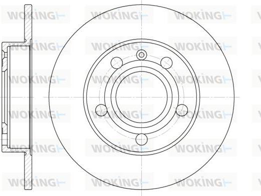 Woking D6429.00 - Тормозной диск autosila-amz.com