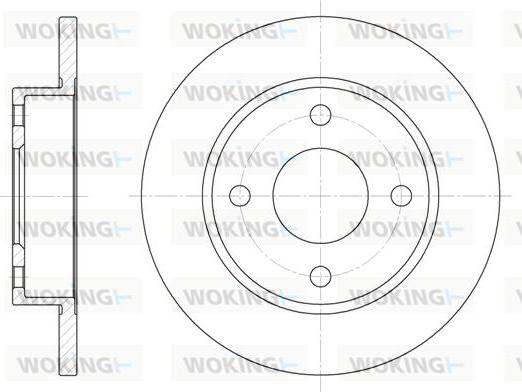 Woking D6427.00 - Тормозной диск autosila-amz.com