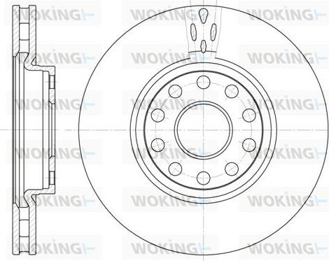 Woking D6479.10 - Тормозной диск autosila-amz.com